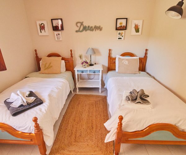 Dormitorio doble de villa vacacional en Torrox