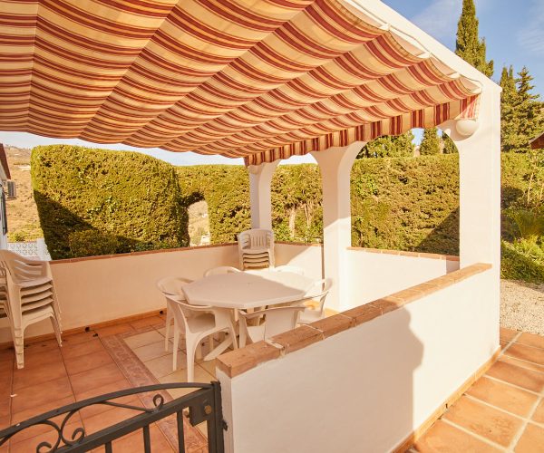 Zona de barbacoa de Villa Zarzuela en Torrox