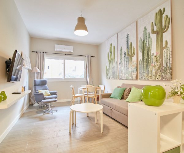 Zona de estar de apartamento vacacional en Pedregalejo